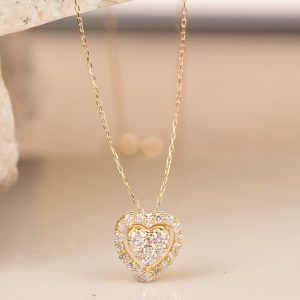 .30 CTW Diamond Necklace 18k Yellow Gold JS59N