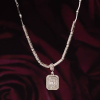 .942 CTW Diamond Necklace 14K White Gold N241