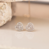 .60 CTW Diamond Earrings 18k White Gold JS58E