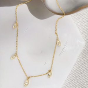 .20 CTW Diamond Necklace 18k Yellow Gold N86Y