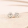 .28 CTW Diamond Earrings 18k White Gold E623