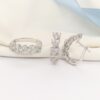 1.51 CTW Diamond Earrings & Ring Set 14k White Gold JS62