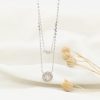 .25 CTW Diamond Necklace 18k White Gold N135W