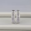 .50 CTW Diamond Clip Earrings 18K White Gold JS32E-WG
