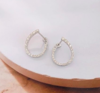 .60 CTW Diamond Earrings 18k White Gold E617W