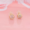.64 CTW Diamond Donut Earrings 18k Yellow Gold E701