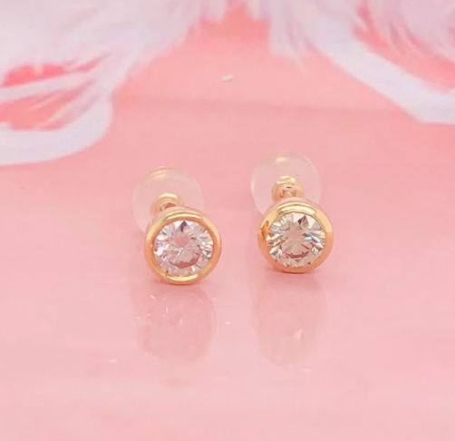 .64 CTW Diamond Donut Earrings 18k Yellow Gold E701