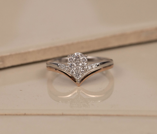 .30 CTW Diamond Engagement Ring 18k Twotone Gold ER629R