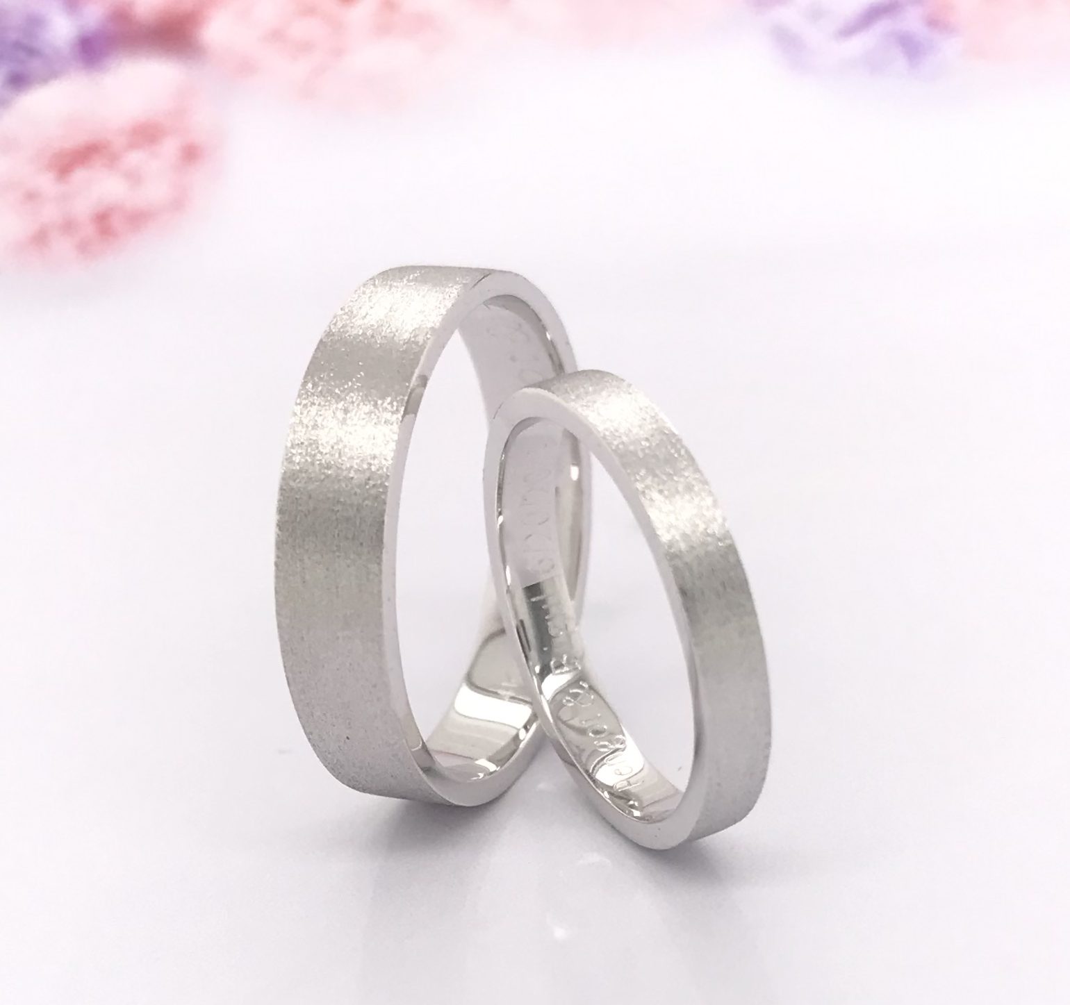 Wedding Ring 14k White Gold WR121