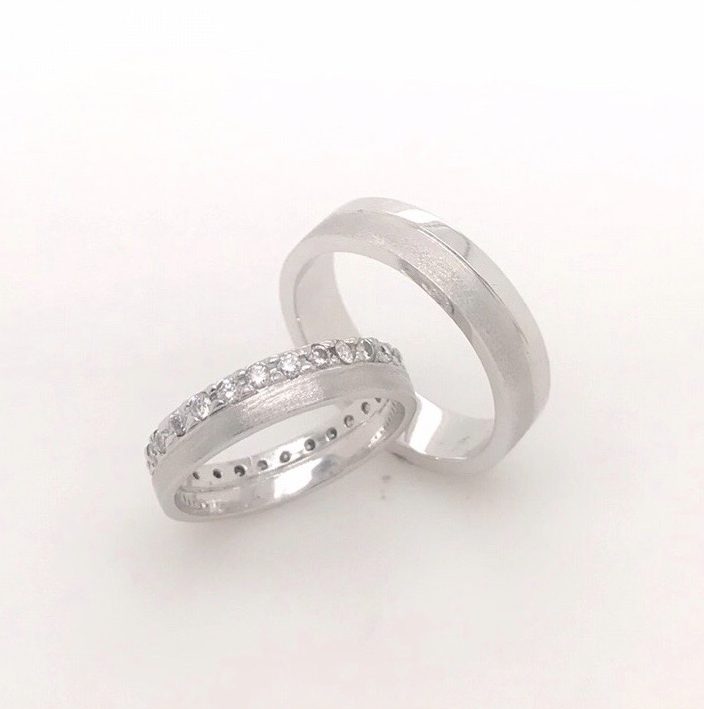 .81 CTW Diamond Wedding Ring 14k White Gold WR09
