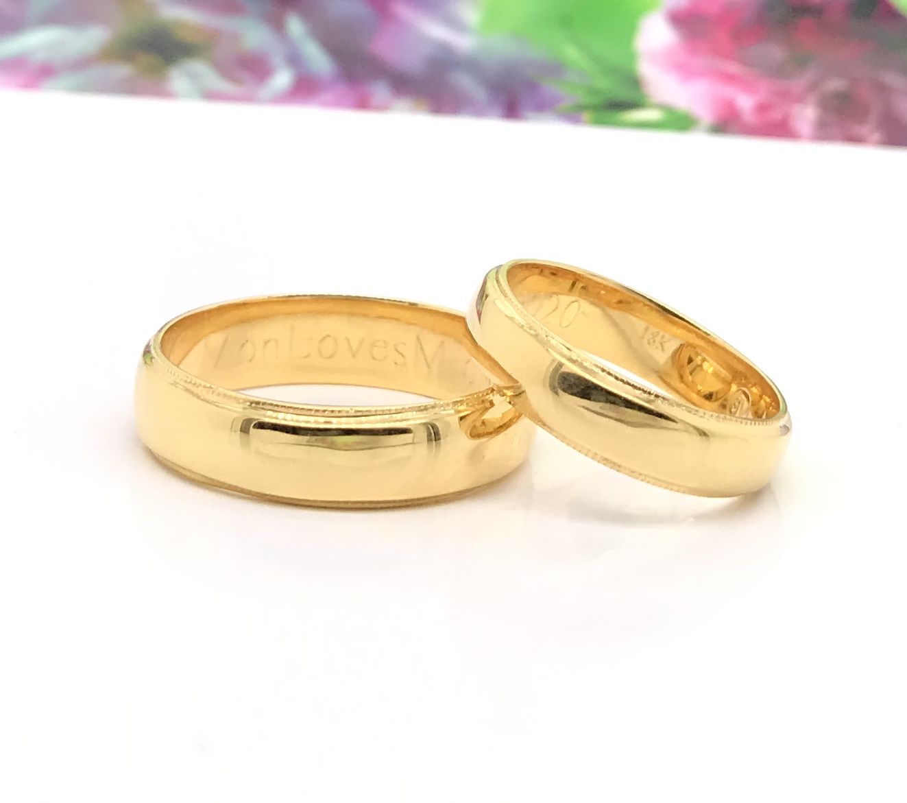 Wedding Rings 18k Yellow Gold WR199