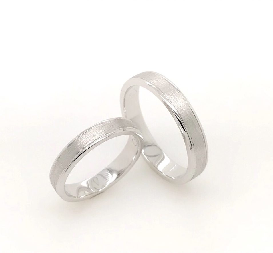 Wedding Rings 14k White Gold WR183