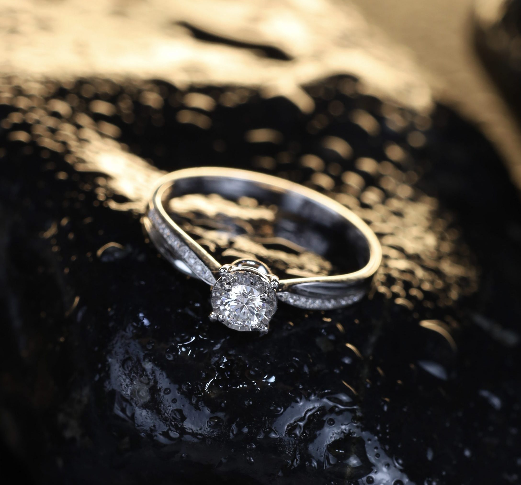 .159 CTW Diamond Engagement Ring 18k White Gold ER652