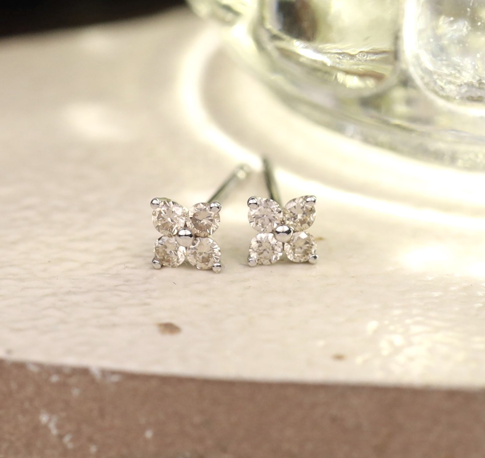 .16 CTW Diamond Earrings 18k White Gold E393W