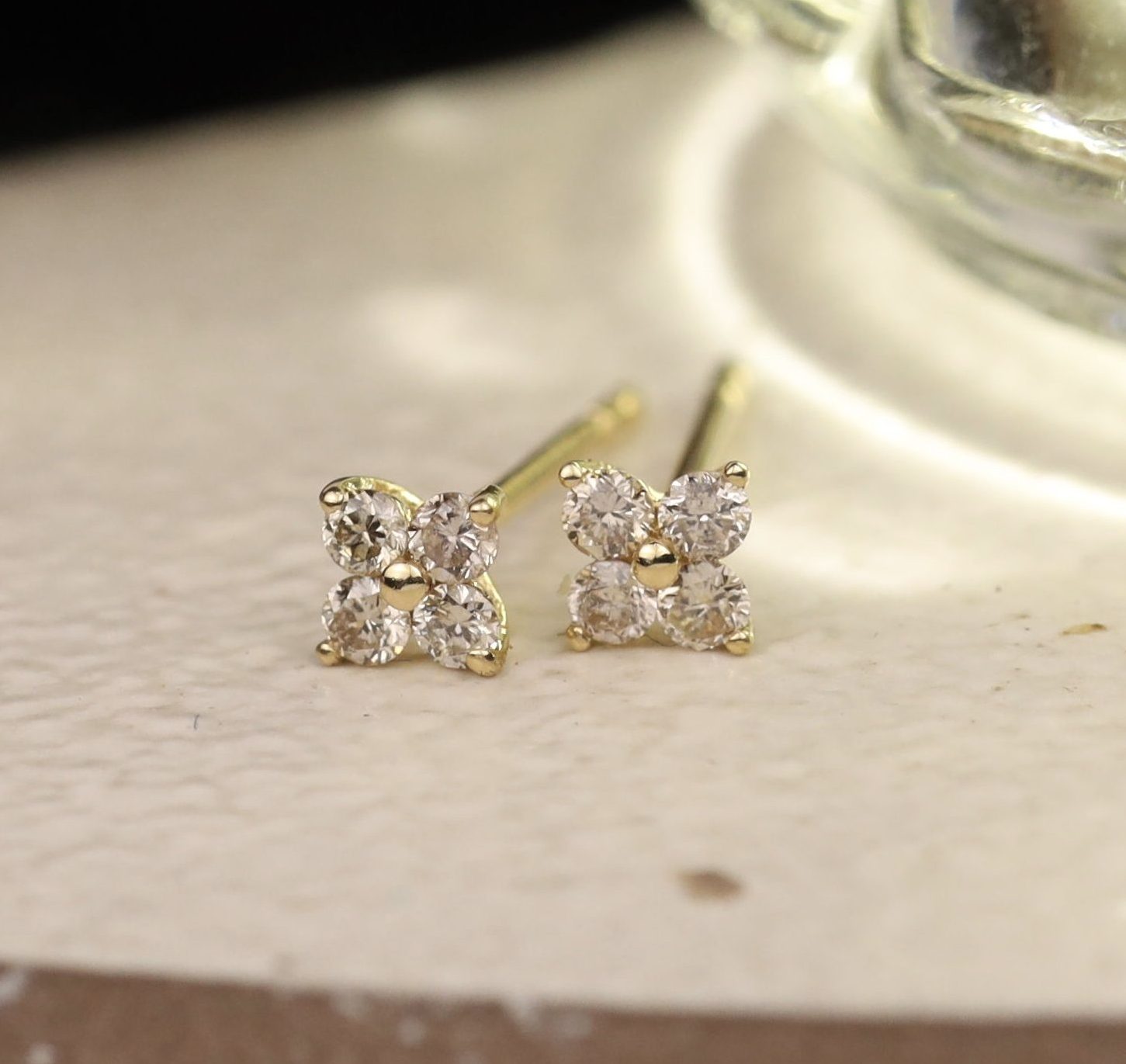 .16 CTW Diamond Earrings 18k Yellow Gold E393Y