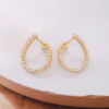 .60 CTW Diamond Earrings 18k Yellow Gold E617Y