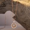 .216 CTW Dancing Diamond Necklace 18k Twotone Gold N156R