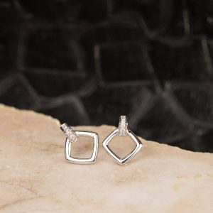 .06 CTW Diamond Earrings 18k White Gold E773W