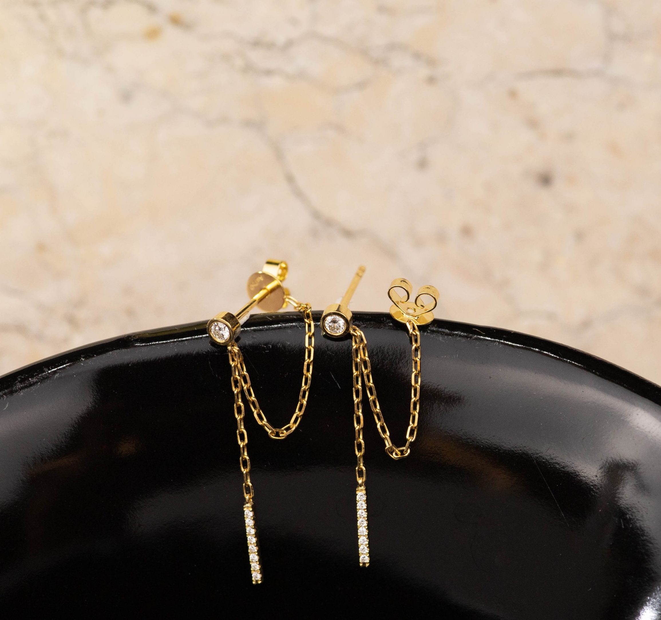 .102 CTW Diamond Earrings 18k Yellow Gold E775Y