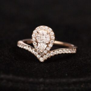 .65 CTW Diamond Engagement Ring 18k Rose Gold ER668-RG