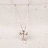 .10 CTW Diamond Cross Necklace 18k White Gold JS158N-WG