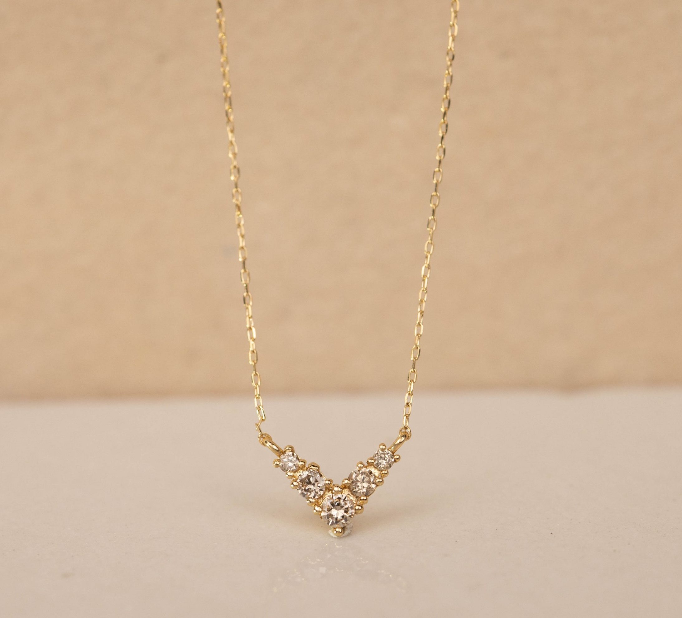 .10 CTW Diamond Necklace 18k Yellow Gold N180Y