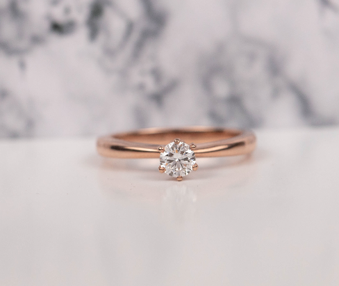 .30 Carat Diamond Engagement Ring 14k Rose Gold ER433