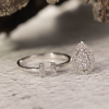 .284 CTW Diamond 3-Way Engagement Ring 18k White Gold ER674