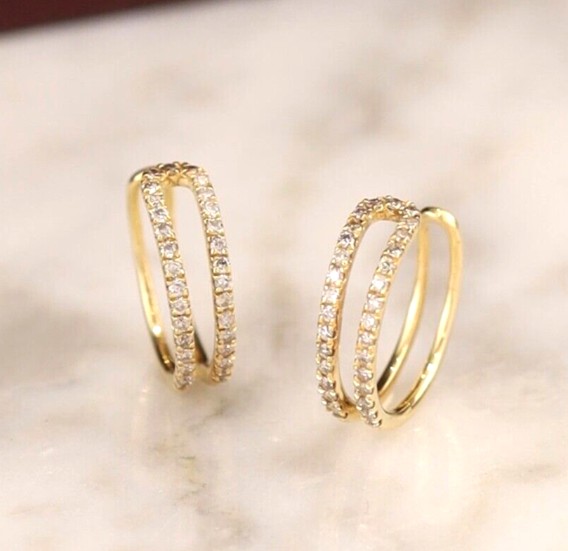 .18 CTW Diamond Earrings 18k Yellow Gold E621Y