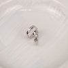 .054 CTW Diamond Clip Earrings 18k White Gold E728W sep
