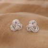 .34 CTW Diamond Earrings 18k White Gold E363W