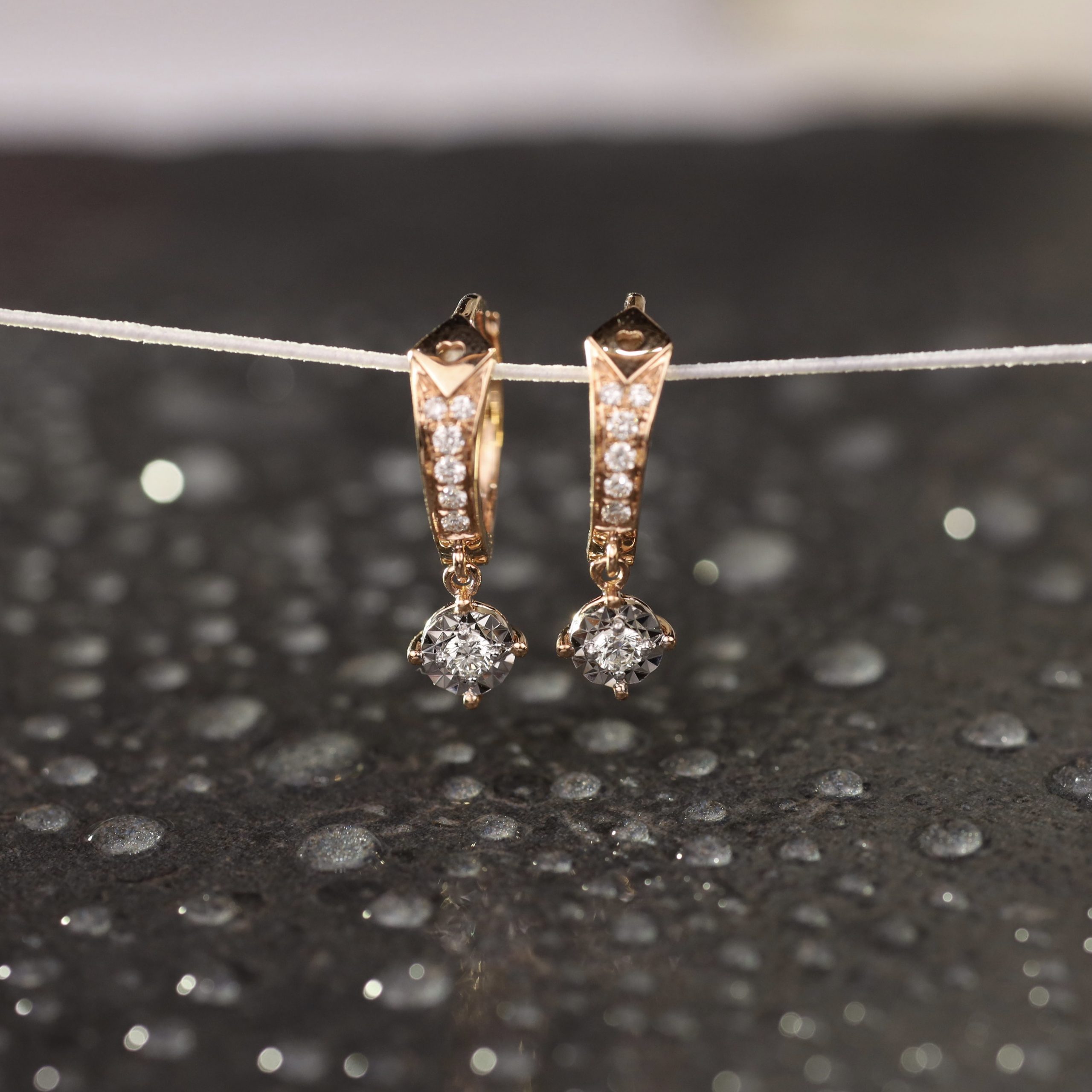.168 CTW Diamond Clip earrings 18k Twotone Gold E388R