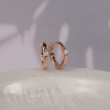 .054 CTW Diamond Clip Earrings 18k Rose Gold E728R