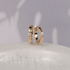 .054 CTW Diamond Clip Earrings 18k Yellow Gold E728Y