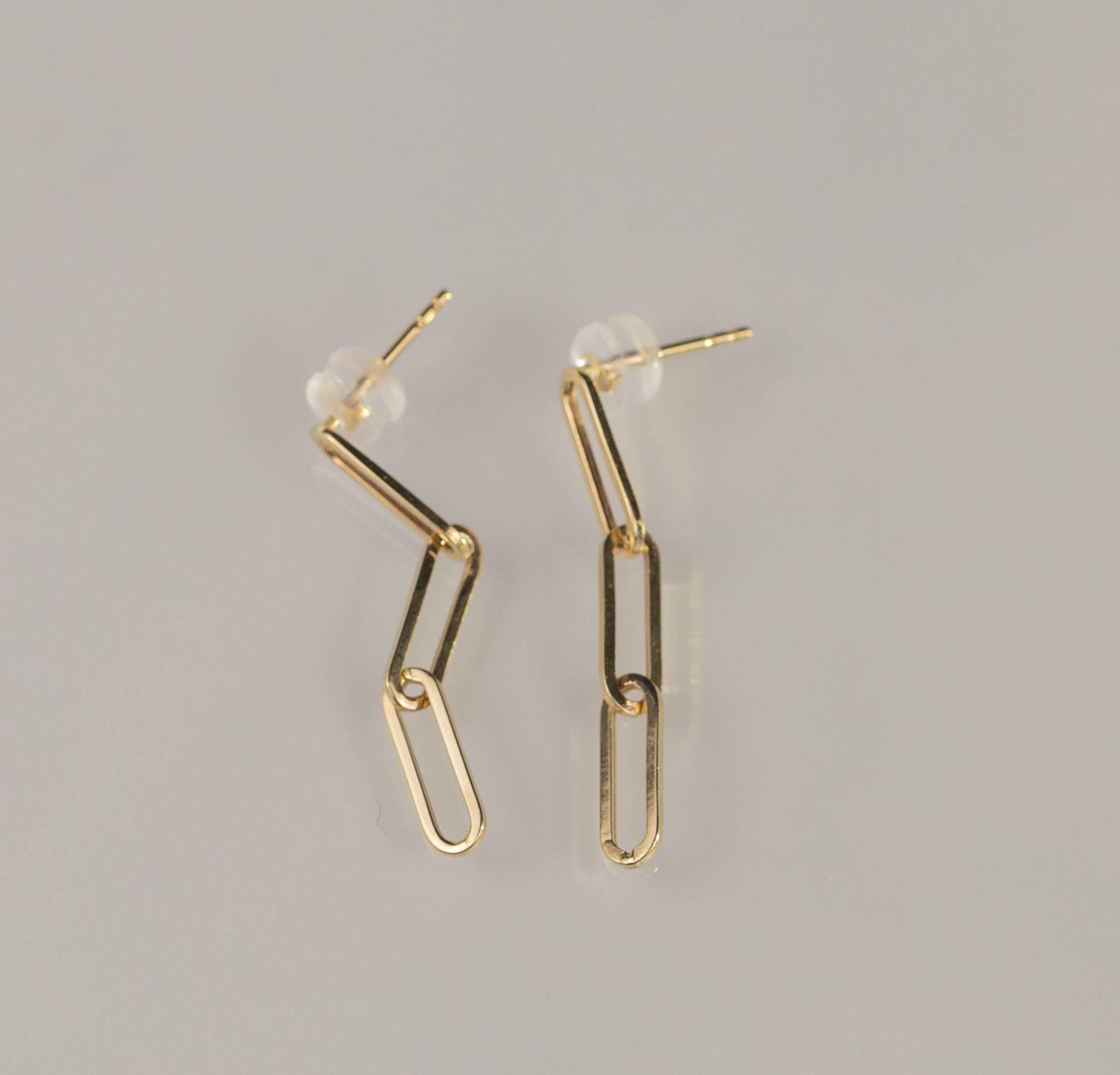 Linked Chain Earrings 18k Yellow Gold E789