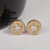 .115 CTW Diamond Earrings Twotone Gold JS129YG-E