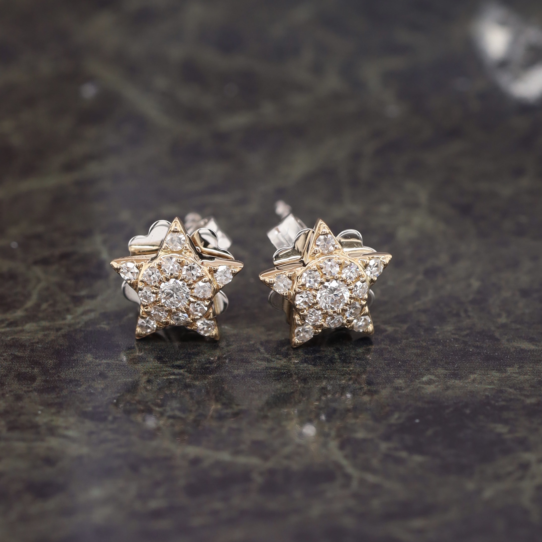 .171 CTW Diamond Earrings 14k Twotone Gold JS140E-YG