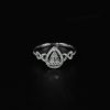 .204 CTW Diamond Engagement Ring 14k White Gold JS143R