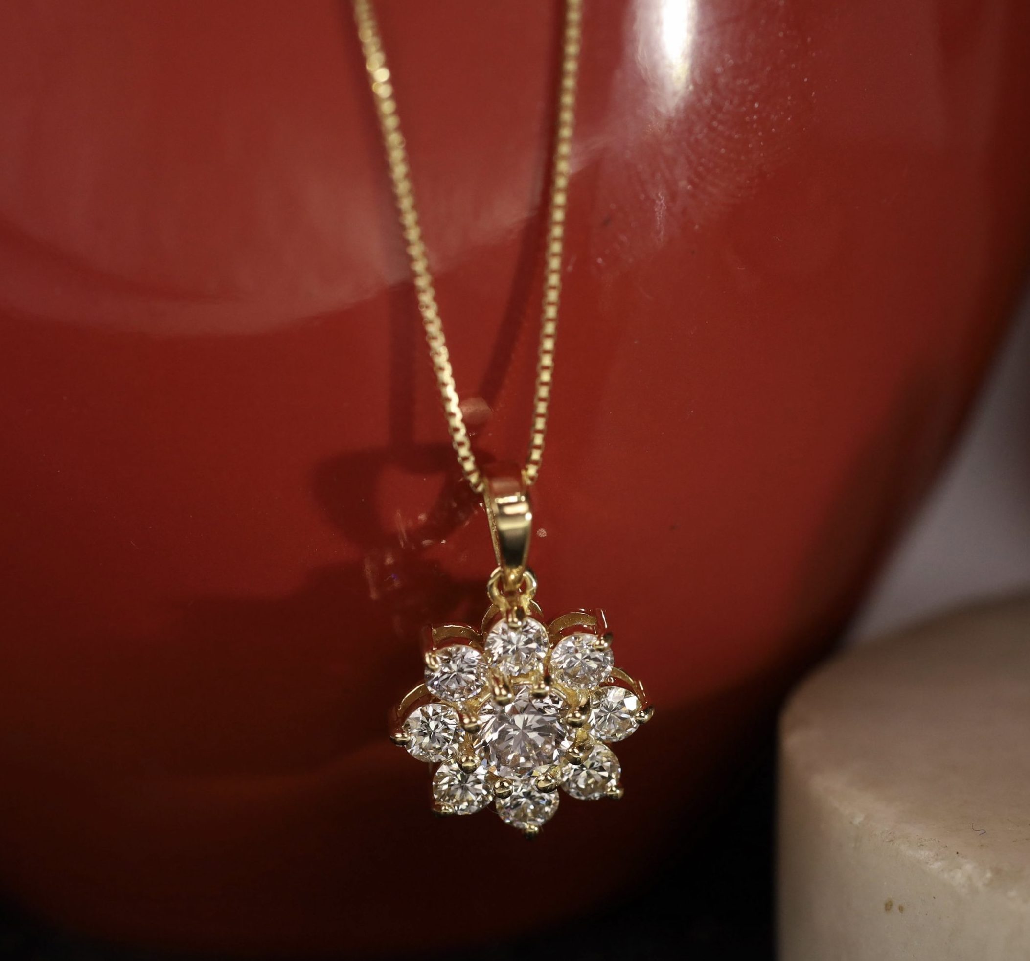 .80 CTW Diamond Rositas Necklace 18k Yellow Gold JS155N-YG