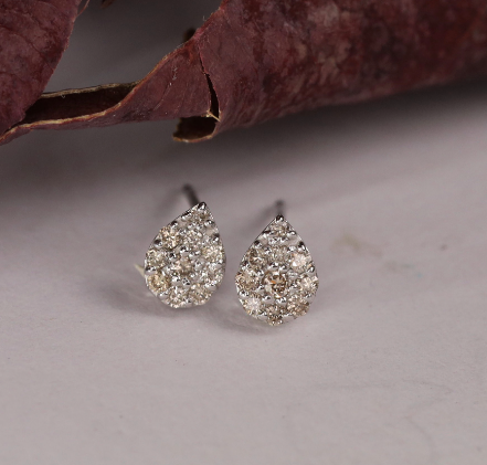 .18 CTW Diamond Earrings 18k White Gold JS156E
