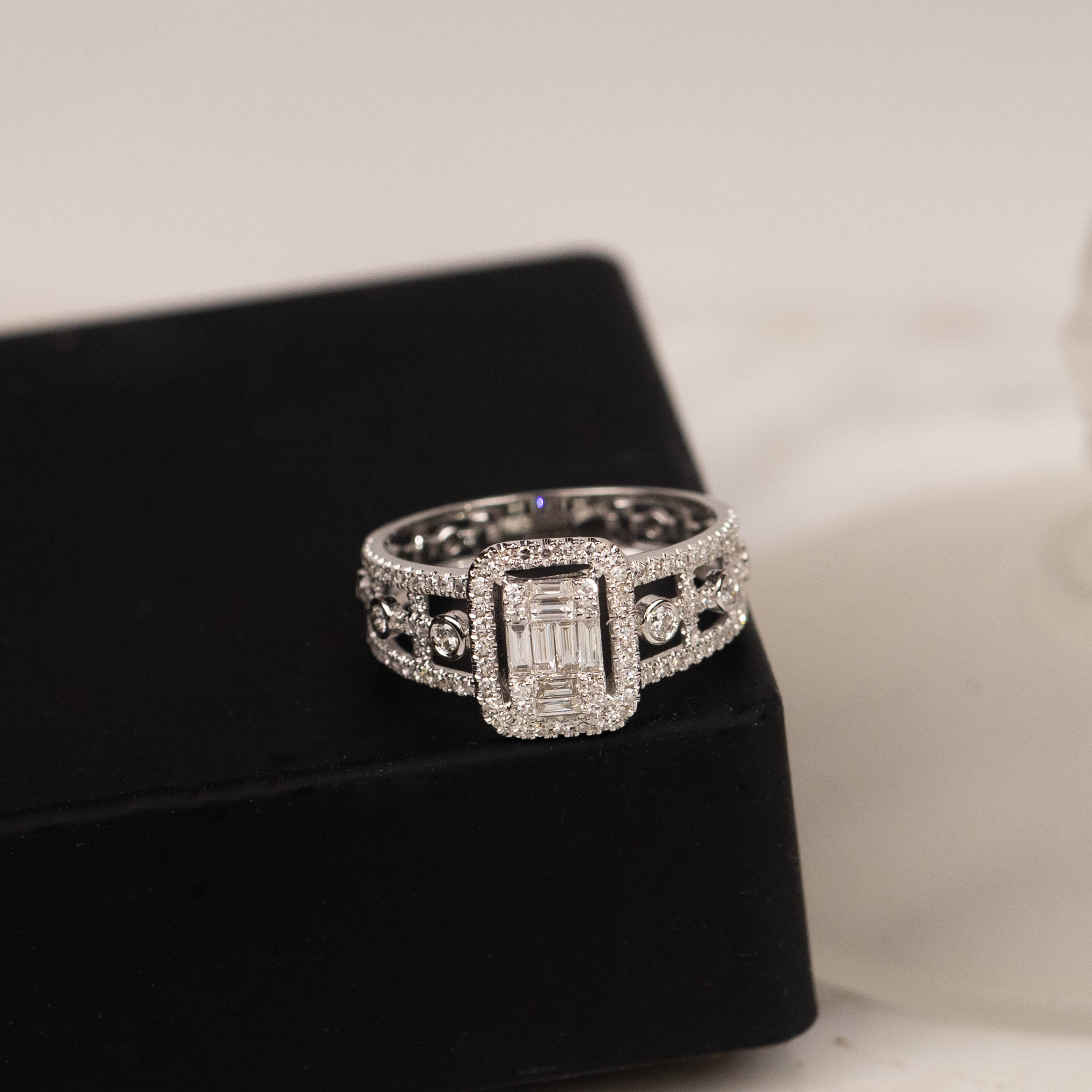 .53 CTW Diamond Ring 14k White Gold JS161R-WG