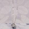 .025 Carat Diamond Necklace 18k White Gold JS49W-N