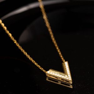 .087 CTW Diamond Necklace 18k Yellow Gold N127Y