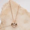 .054 CTW Dancing Diamond Round Necklace 18k Twotone Gold N129R