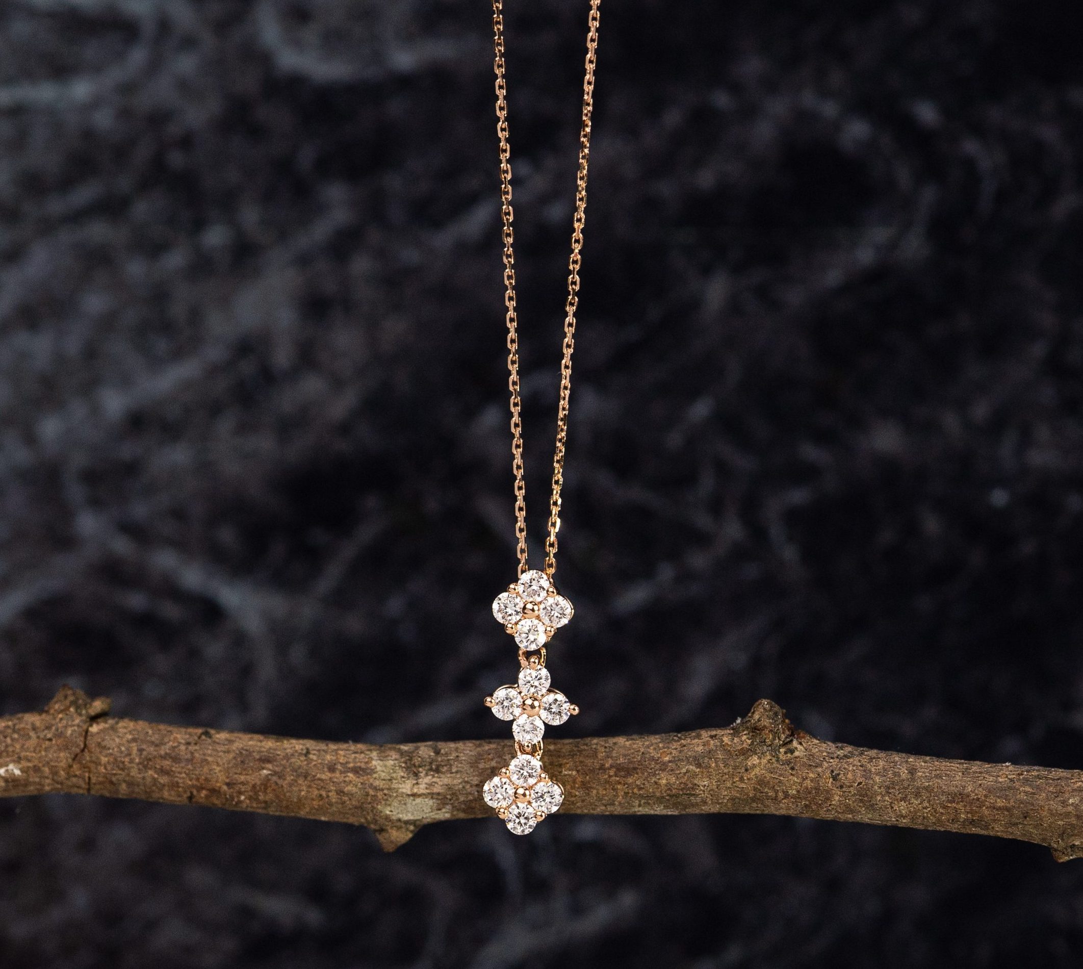 .23 CTW Diamond 2-Way Necklace 18k Rose Gold N139R