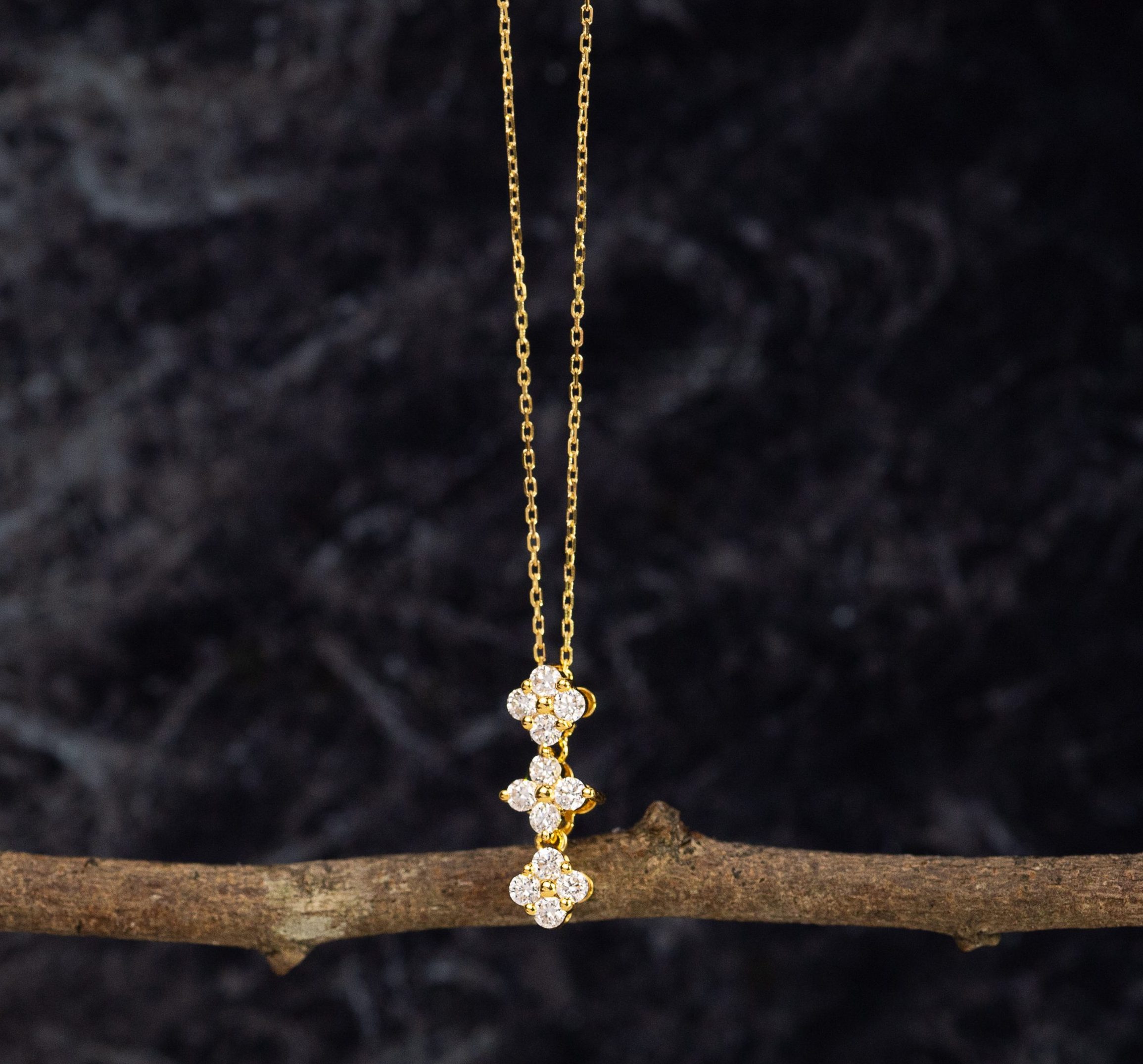 .22 CTW Diamond 2-Way Necklace 18k Yellow Gold N139Y