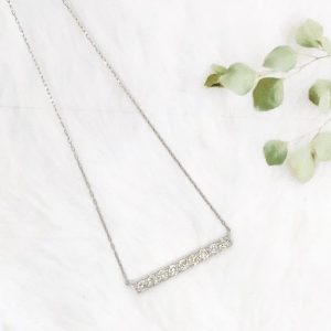 .30 CTW Diamond Necklace 18k White Gold N163