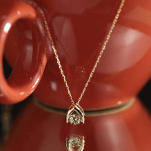 .10 Carat Diamond Necklace 18k Rose Gold N168