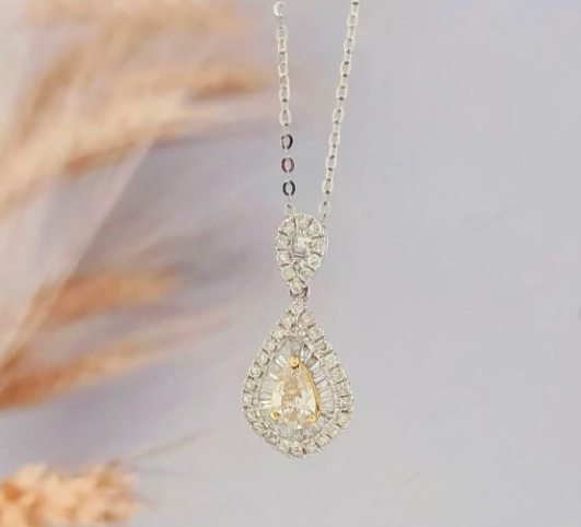 .66 CTW Diamond Necklace 18K White Gold N109