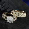 .75 CTW Diamond Twin Ring 14k Yellow Gold TR09-YG